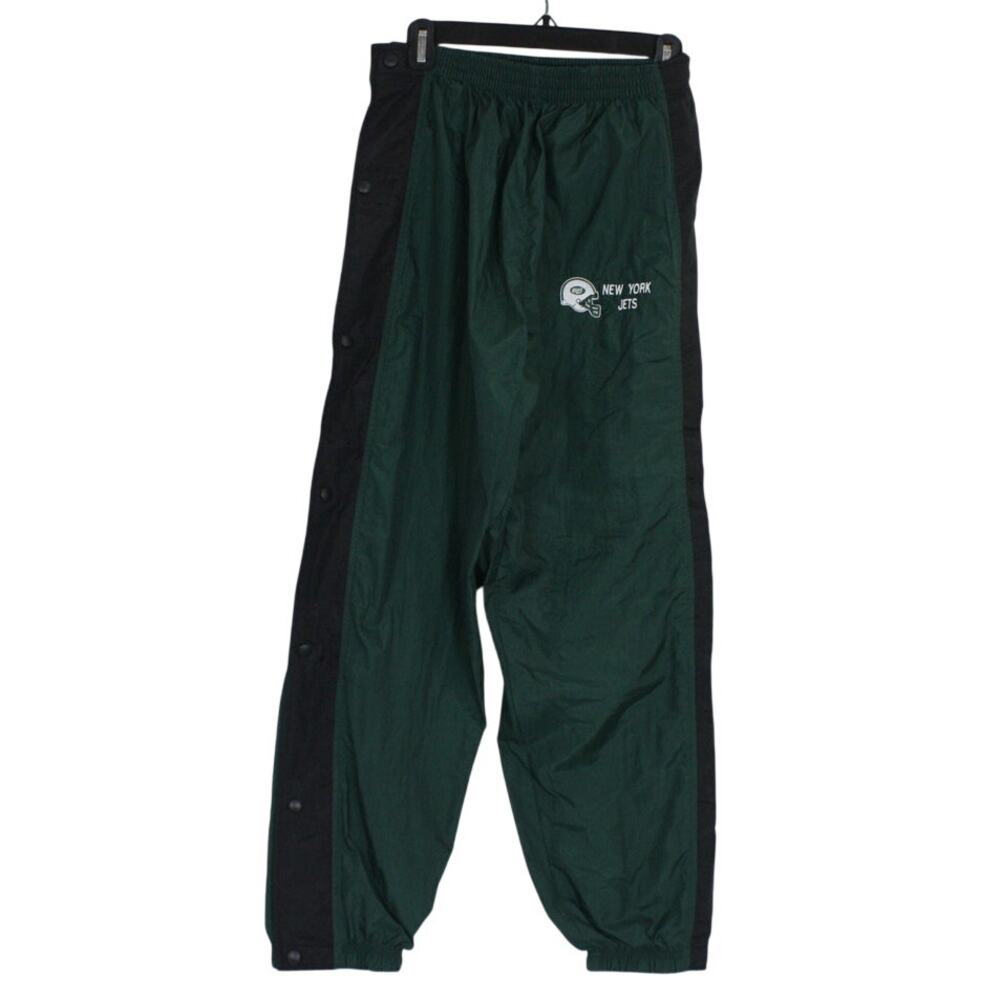 Vintage 90s New York Jets Windbreaker Pants Mens L Logo Athletic Tearaway  NFL
